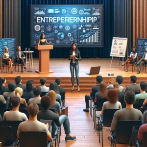 "Entrepreneurship forum at university"