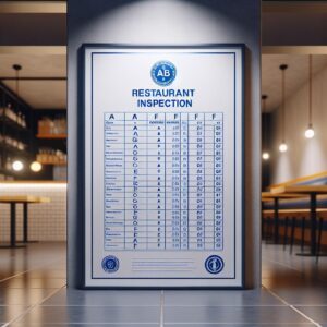 Restaurant Inspection Chart Display