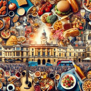 Oxford gastronomy and entertainment collage