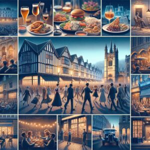 Oxford food and entertainment collage