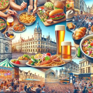 Oxford food and entertainment collage