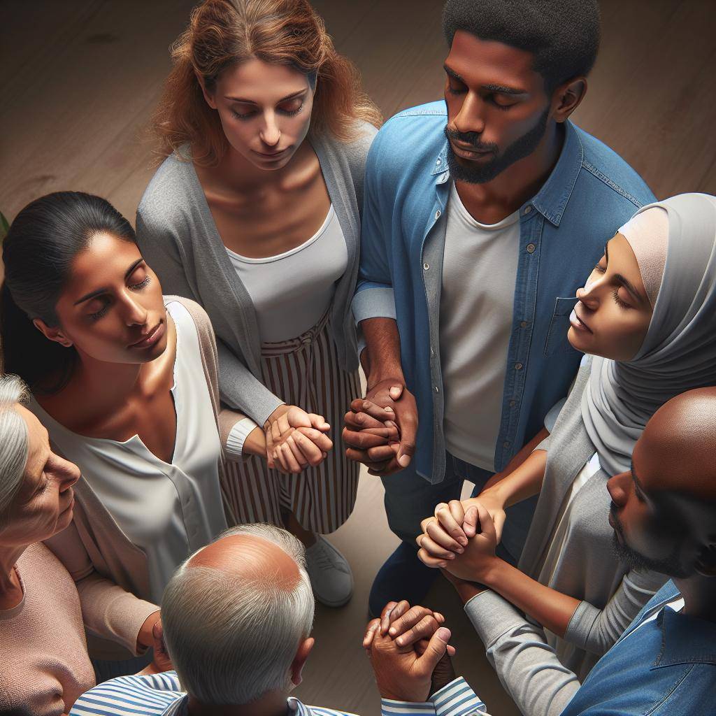 Community Leaders Praying Together