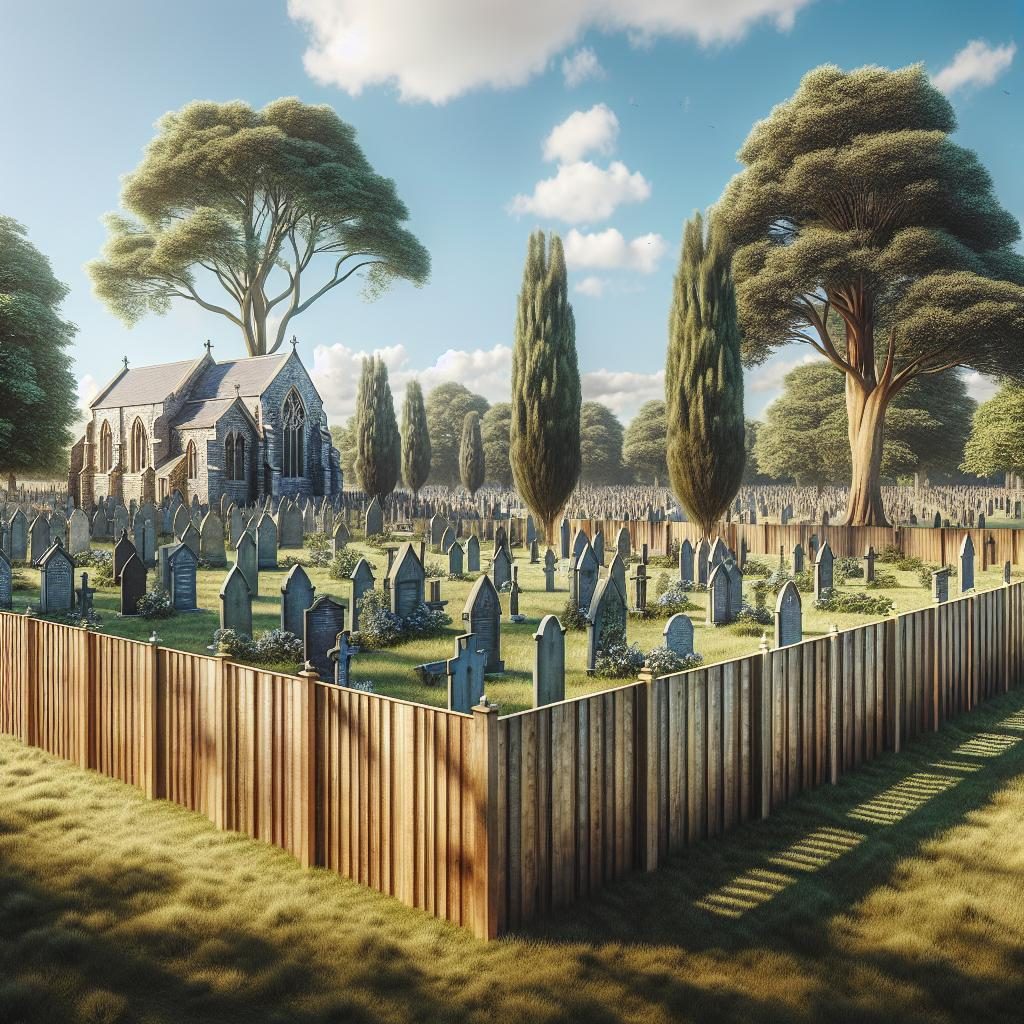 Oxford Cemetery with Privacy Fence