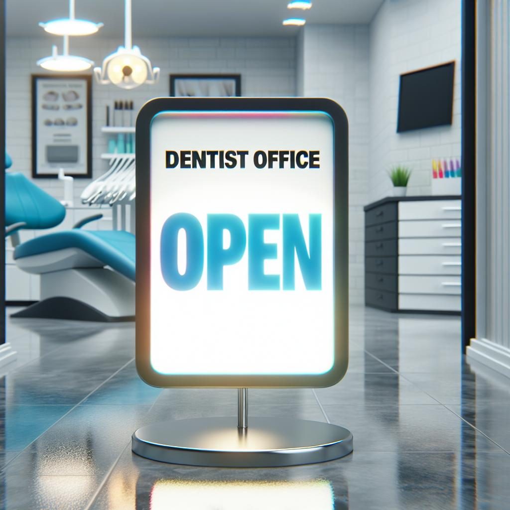 Dentist Office Opening Sign