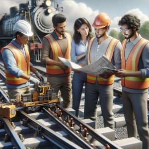 Railway workers collaboration