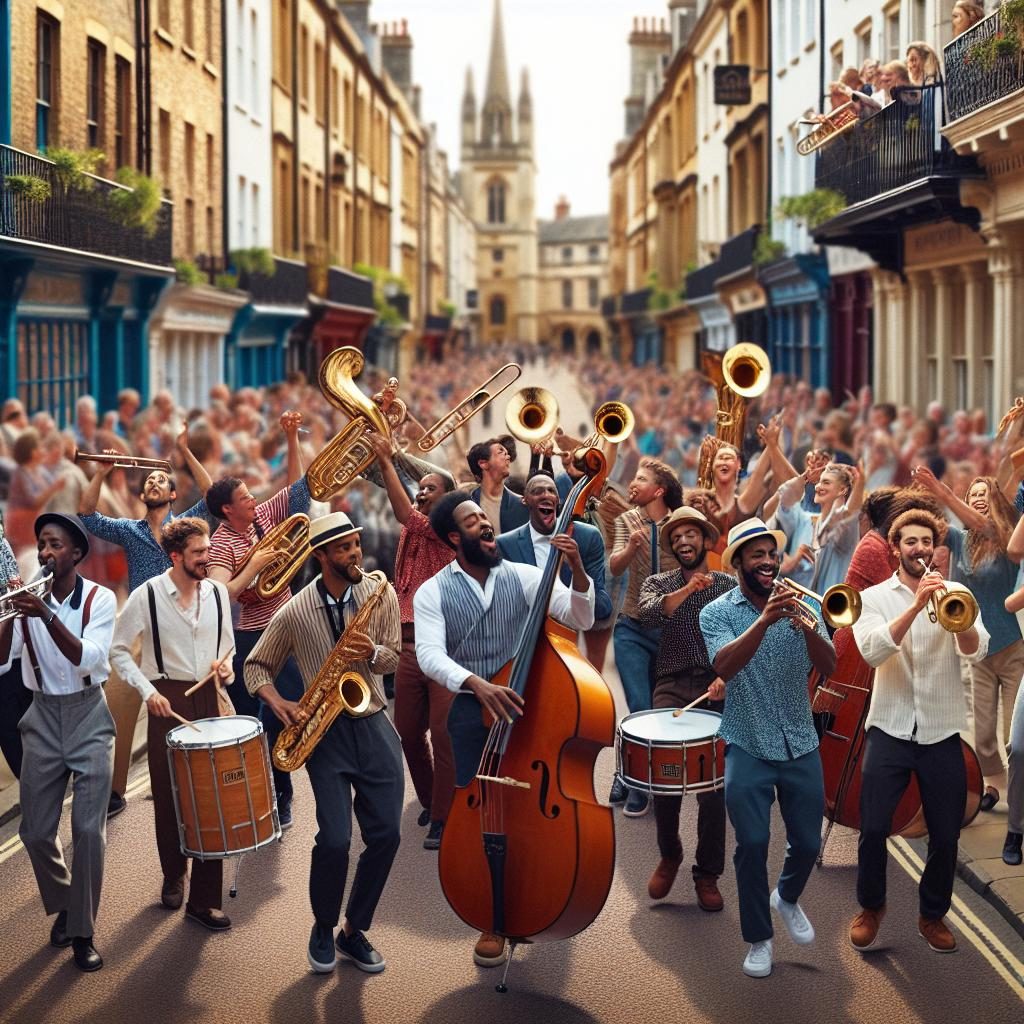 Jazz parade in Oxford