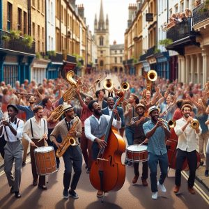 Jazz parade in Oxford