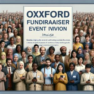 "Oxford Fundraiser Event Invitation"