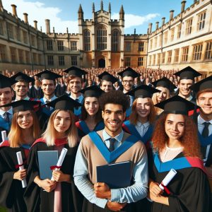 Graduated students at Oxford