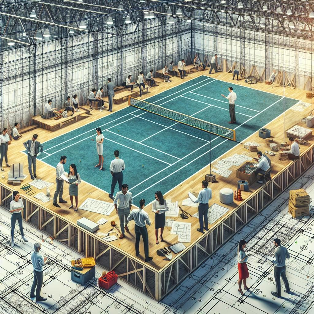 Indoor Pickleball Arena Blueprint