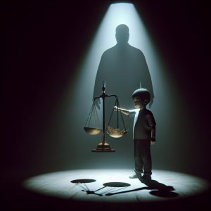 Innocence and injustice concept