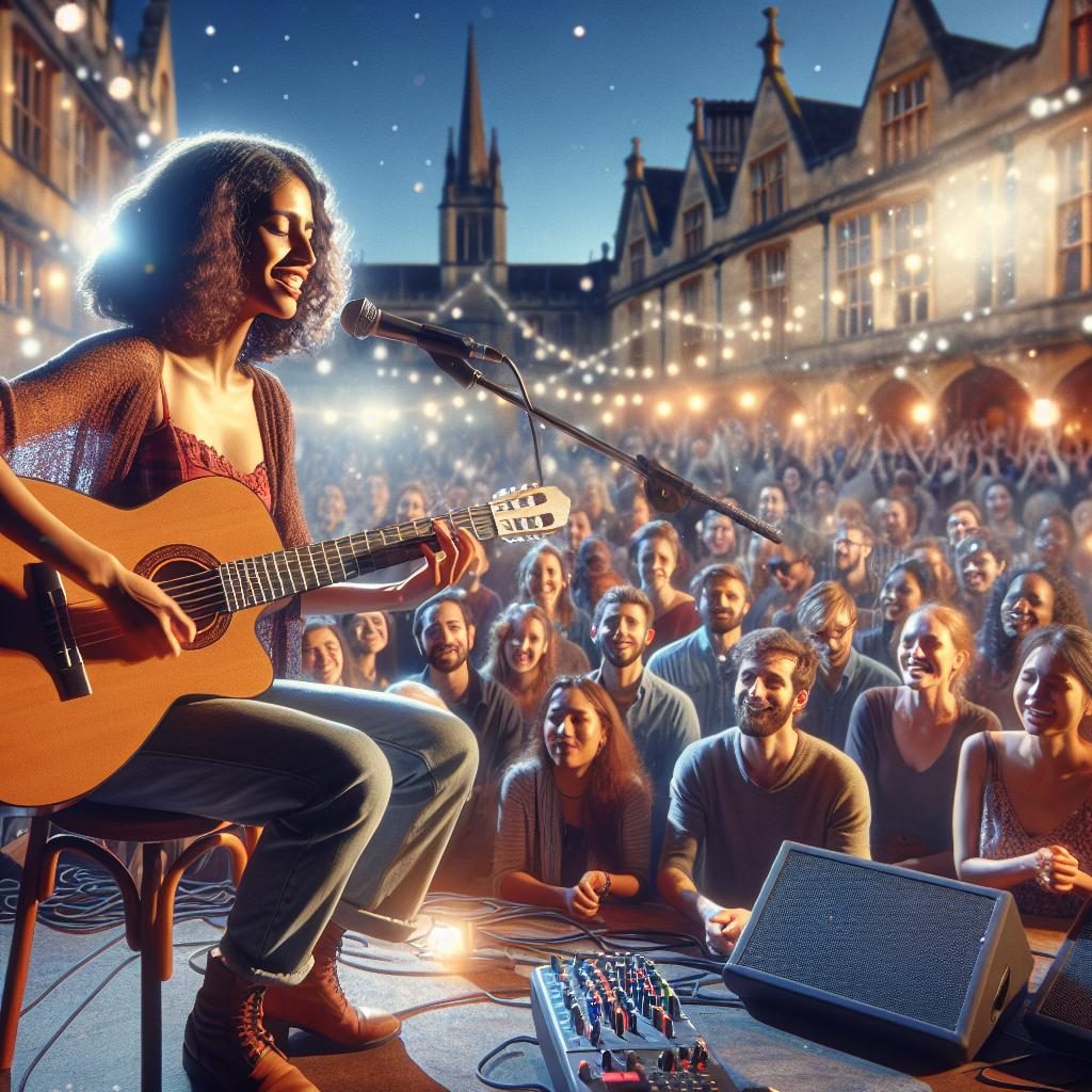 Musician performing in Oxford