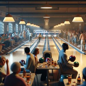 Charity bowling event, Oxford