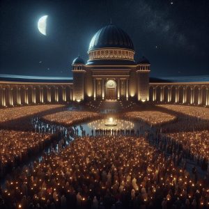 Candlelit vigil at Capitol.