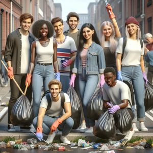 Pre-Dental Society street cleanup