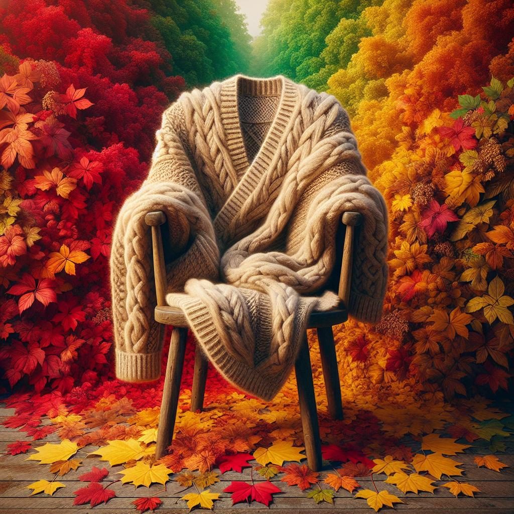 Snuggly sweater in fall