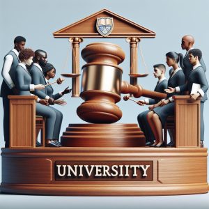 Gavel and University Emblem