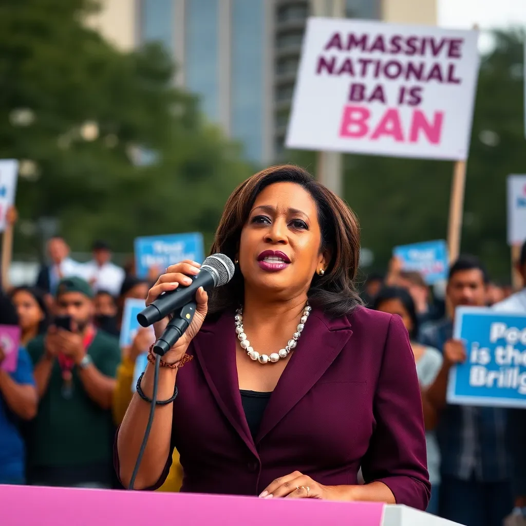 Kamala Harris Warns of Potential National Abortion Ban at Massive Houston Rally