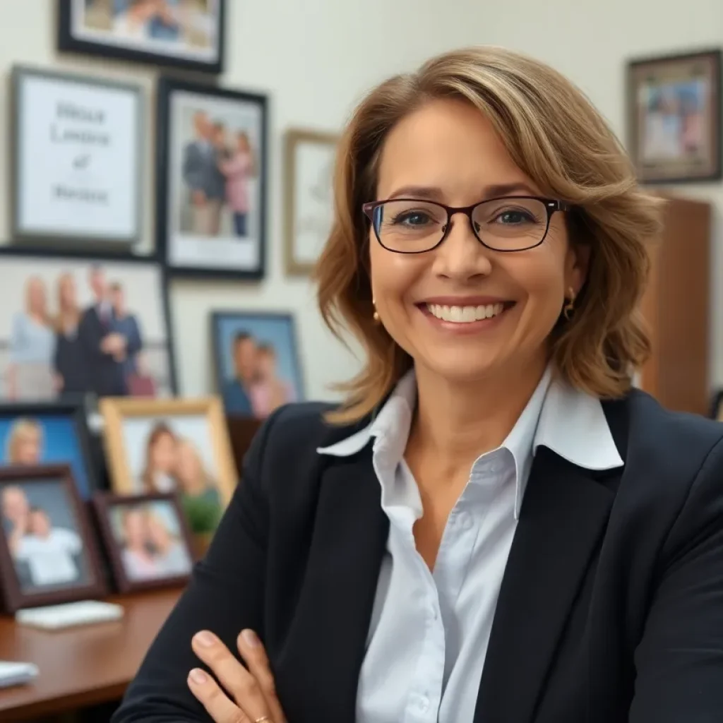 Mortgage lender in an office space showing warmth and community involvement