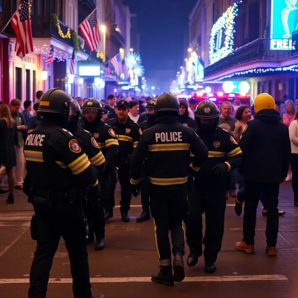 Scene of chaos in New Orleans following a terror attack.