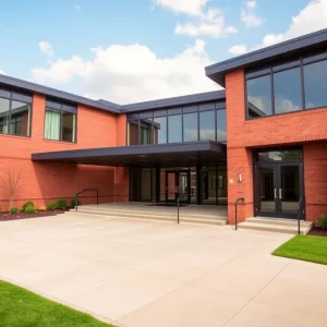 Exterior view of the new Oxford Police Department headquarters