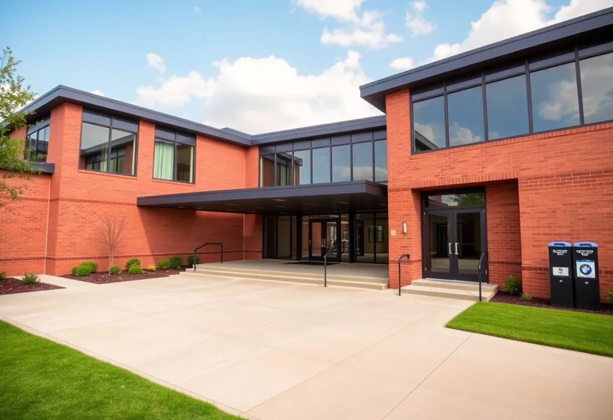 Exterior view of the new Oxford Police Department headquarters