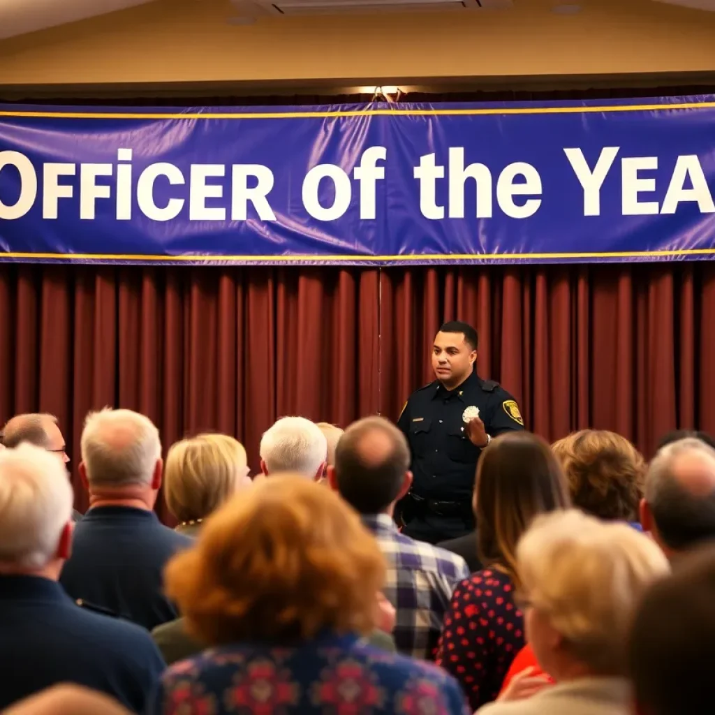 Community celebration for Officer of the Year in Oxford