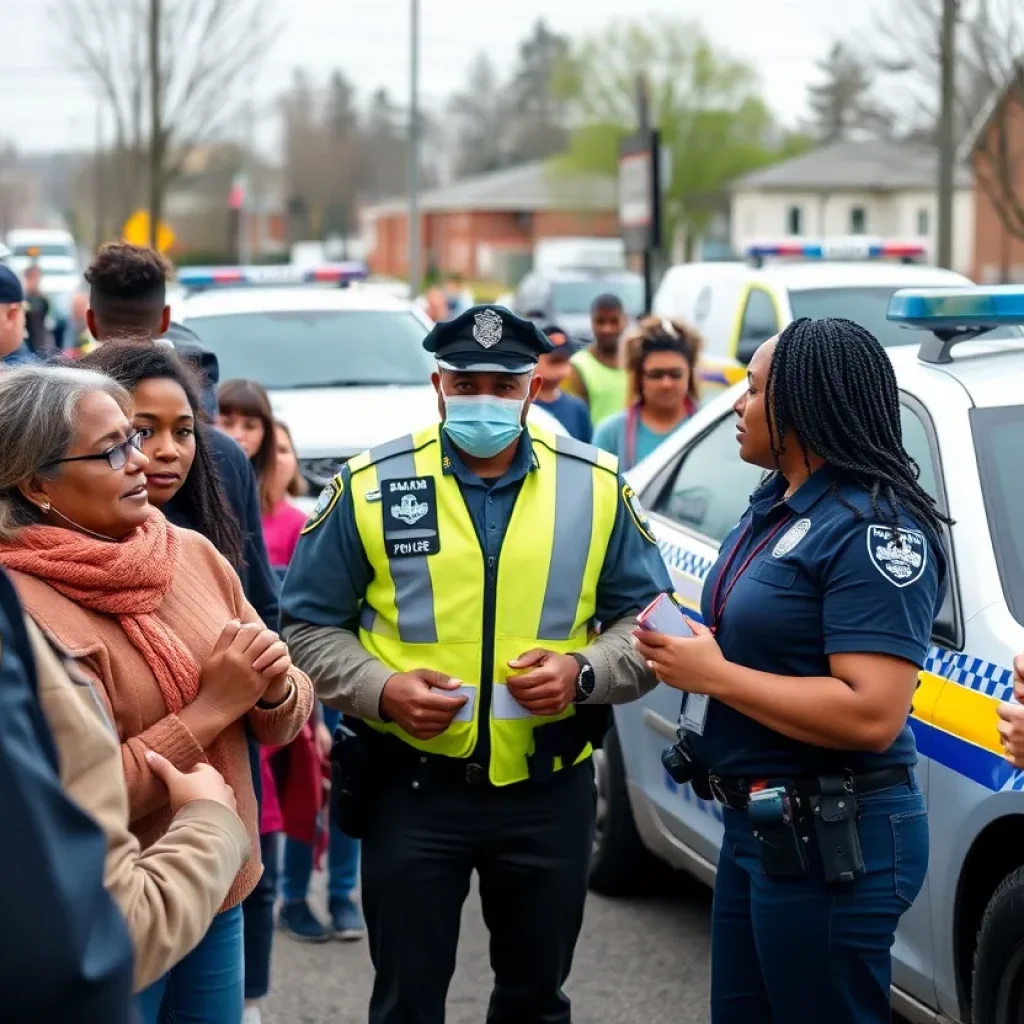 Local community supporting police efforts in Lafayette County shooting case.