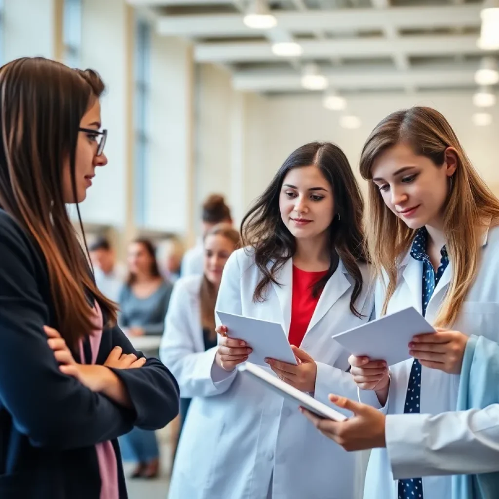 Students learning on University of Mississippi campus